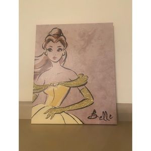 DISNEY PRINCESS BELLE WALL CANVAS